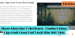 Share Khóa Học Cyberlearn - Combo 6 khóa Lập trình Front End VueJS Bản Mới Nhất