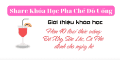 Share Khóa Học Pha Chế Đồ Uống