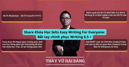 Share Khóa Học Ielts Easy Writing For Everyone Bắt tay chinh phục Writing 6.5 +