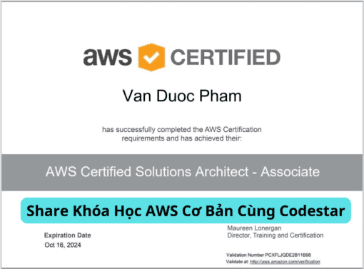 Share Khóa Học AWS Cơ Bản Cùng Codestar