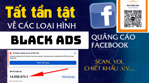 Black ads chạy bùng facebook