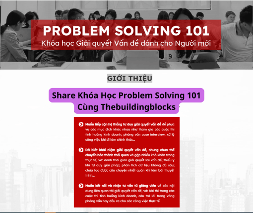 Share Khóa Học Problem Solving 101 Cùng Thebuildingblocks