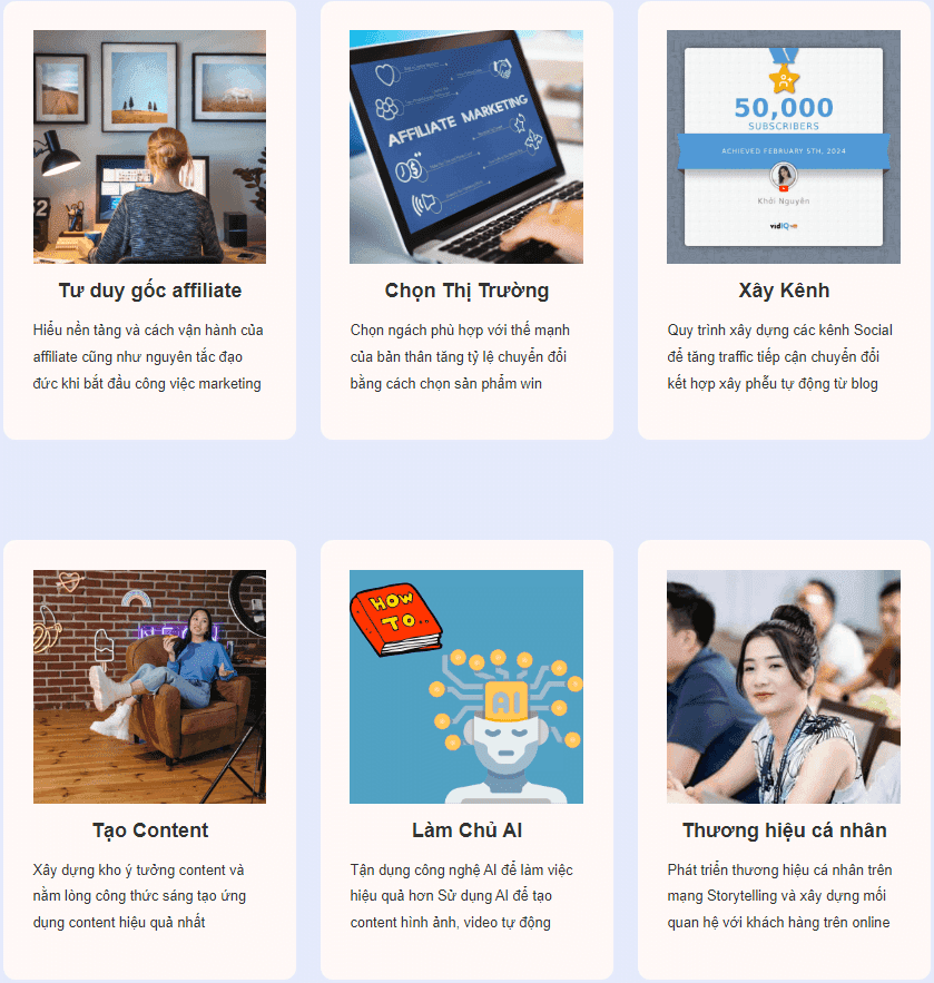 Bạn Sẽ Học Được Gì Sau Khóa Học Affiliate Success
