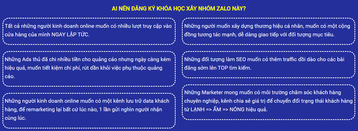 Những Ai Nên Tham Gia Khóa Học Kéo Nhóm Zalo 1.000 Thành Viên Tự Động Cùng Nguyễn Quyết Thắng