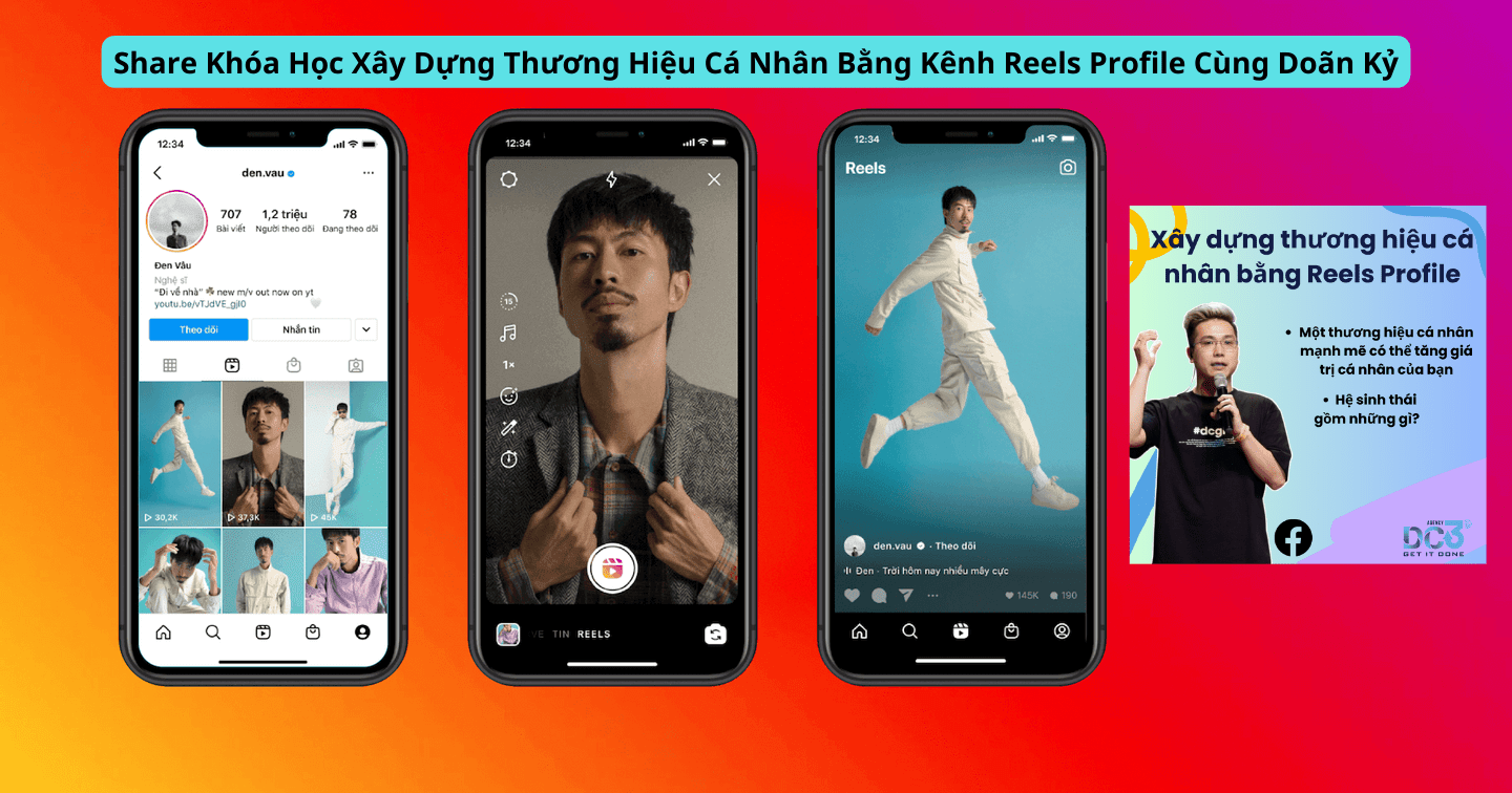 Share Khóa Học Xây Dựng Thương Hiệu Cá Nhân Bằng Kênh Reels Profile Cùng Doãn Kỷ