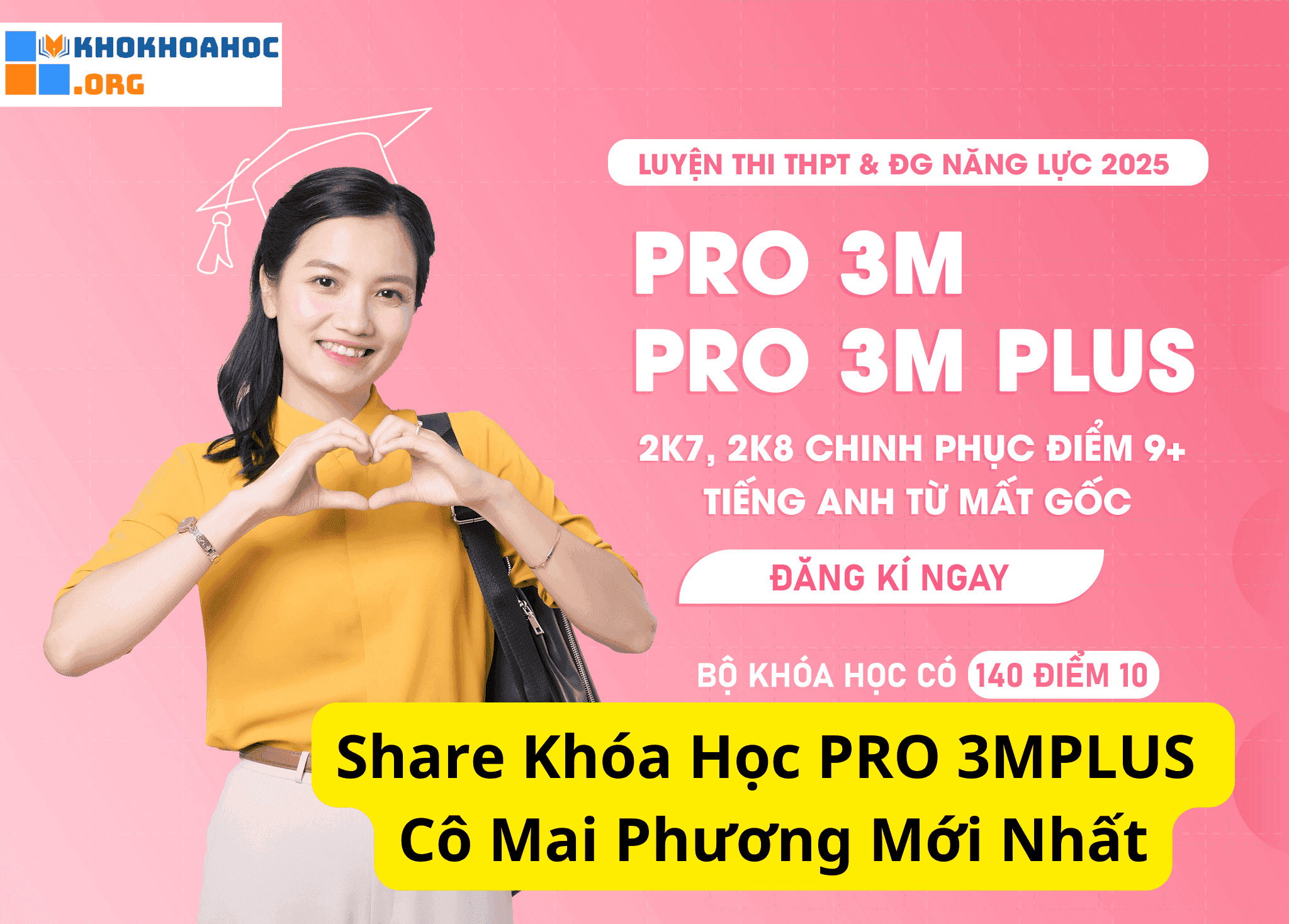 Share Khóa HọcPRO 3MPLUS Cô Mai Phương Free Mới Nhất