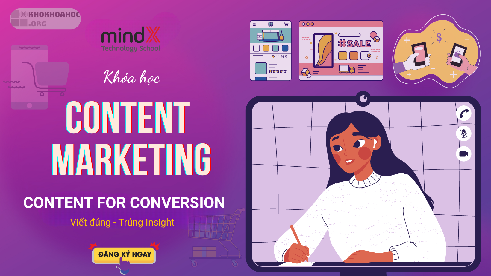 Share Khóa Học Content Marketing Mới Nhất - Viết nội dung writer, creater & SEO Cùng Mindx