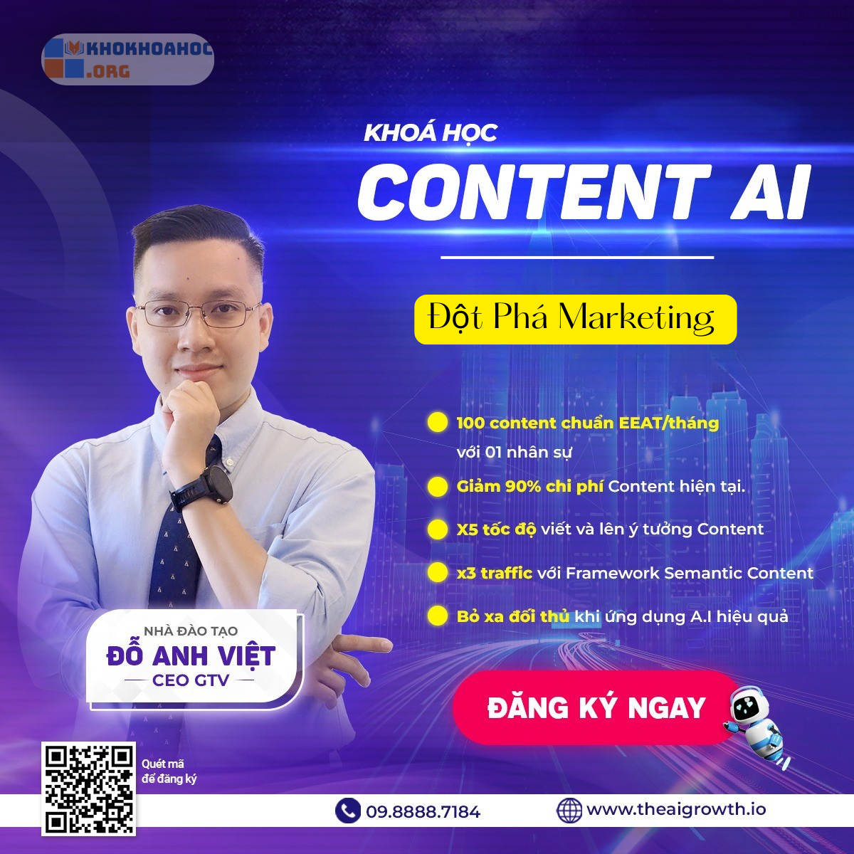 Share Khóa Học Thành Thạo Content AI - Đột Phá Marketing Cùng The AI Growth