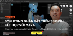 Share Khóa Học Sculpting Nhân Vật Trên ZBRUSH Kết Hợp Với MAYA