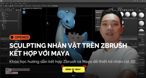 Share Khóa Học Sculpting Nhân Vật Trên ZBRUSH Kết Hợp Với MAYA
